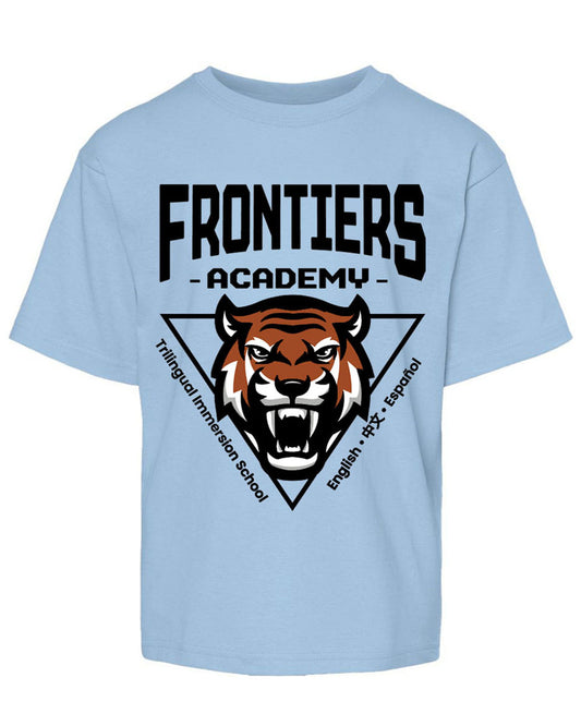Children Short Sleeve Spirit Shirt Blue
