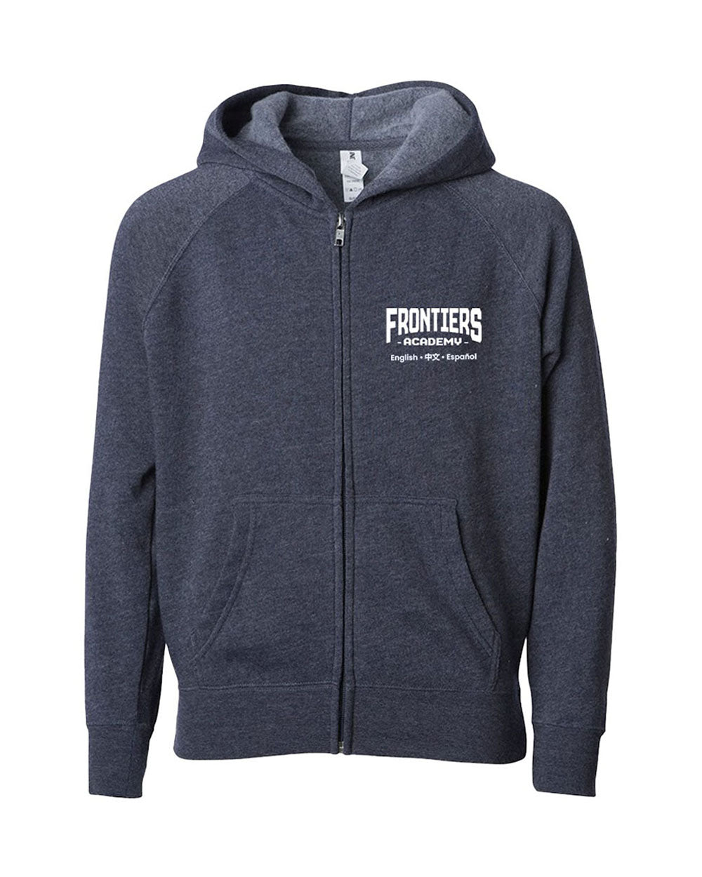 Children Soft Blend Lightweight Zip-Up Hoodie Navy