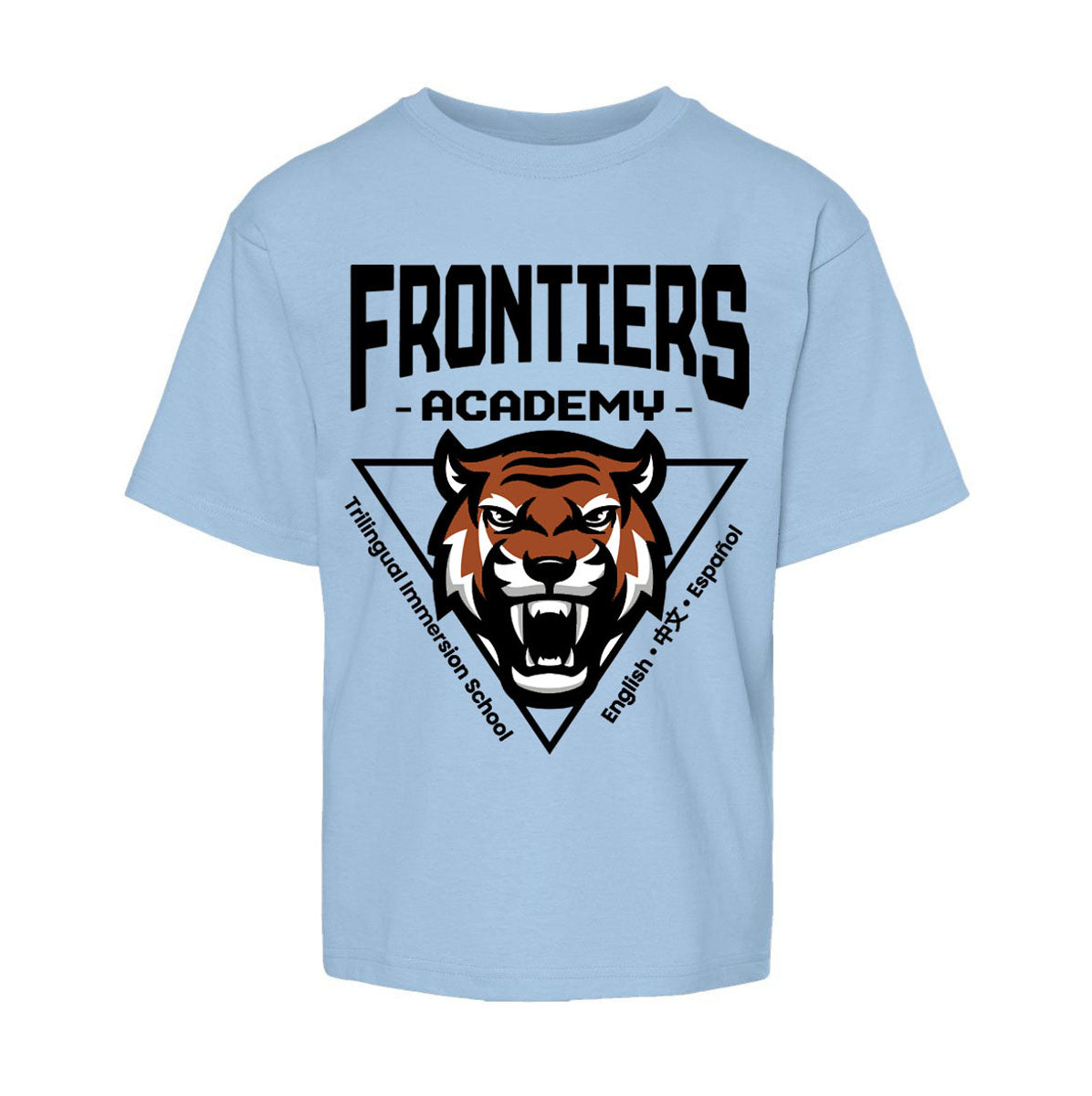 Children Short Sleeve Spirit Shirt Blue