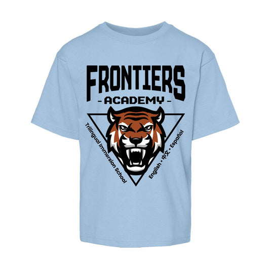 Children Short Sleeve Spirit Shirt Blue
