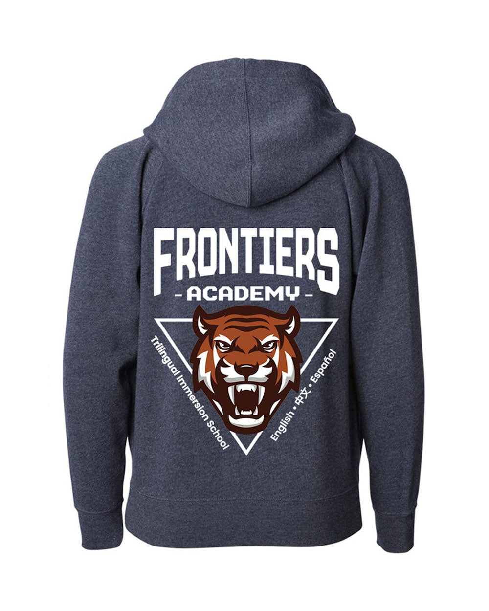 Children Soft Blend Lightweight Zip-Up Hoodie Navy