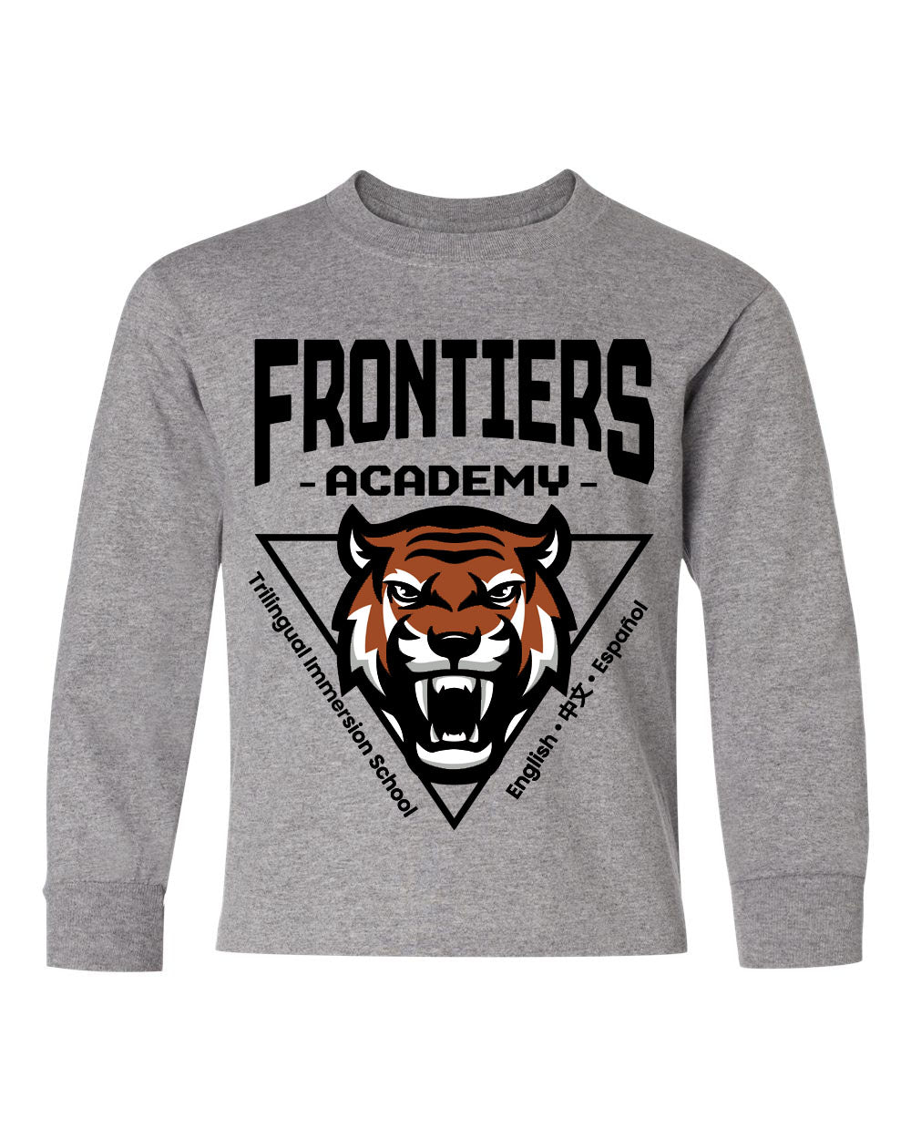 Children Long Sleeve Spirit Shirt Grey